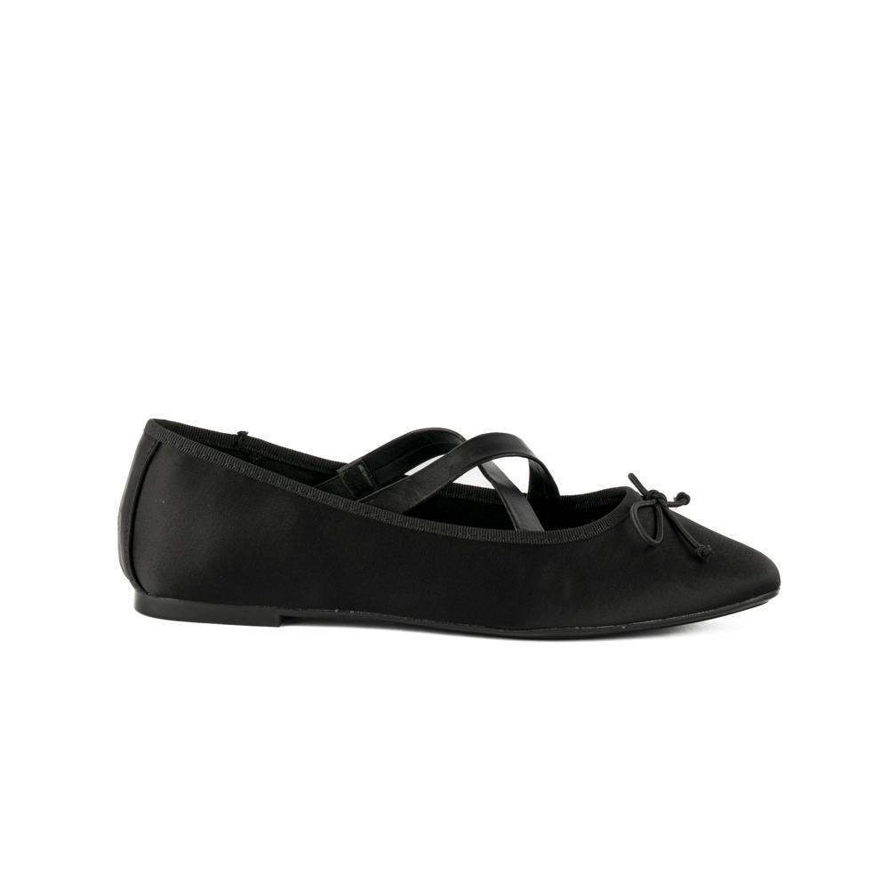 Foto 1 | Balerina Zapato Moda Flat Brillos Para Mujer Walki Salma Negro