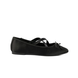 Foto 1 | Balerina Zapato Moda Flat Brillos Para Mujer Walki Salma Negro
