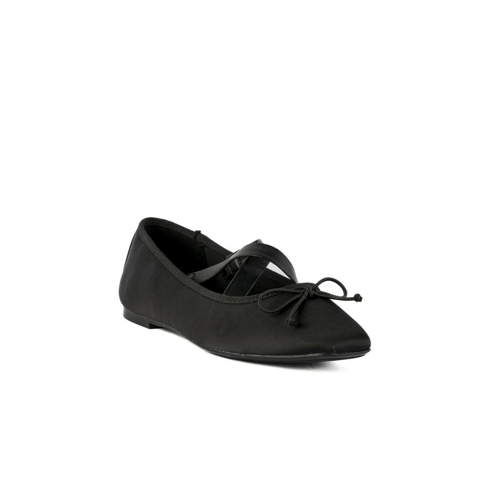 Foto 3 pulgar | Balerina Zapato Moda Flat Brillos Para Mujer Walki Salma Negro