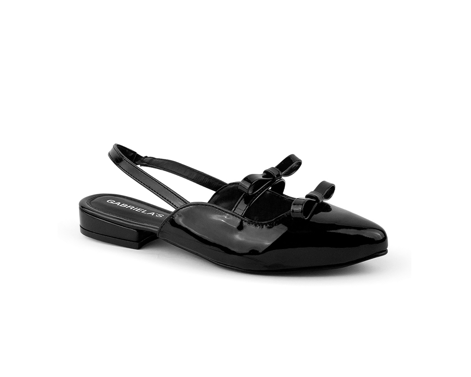 Foto 1 | Balerina Color Negro Moños Material Sintético