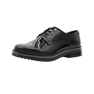 Foto 4 | Derby Para Mujer Greenlove Charol Negro Agujetas Casuales Negro