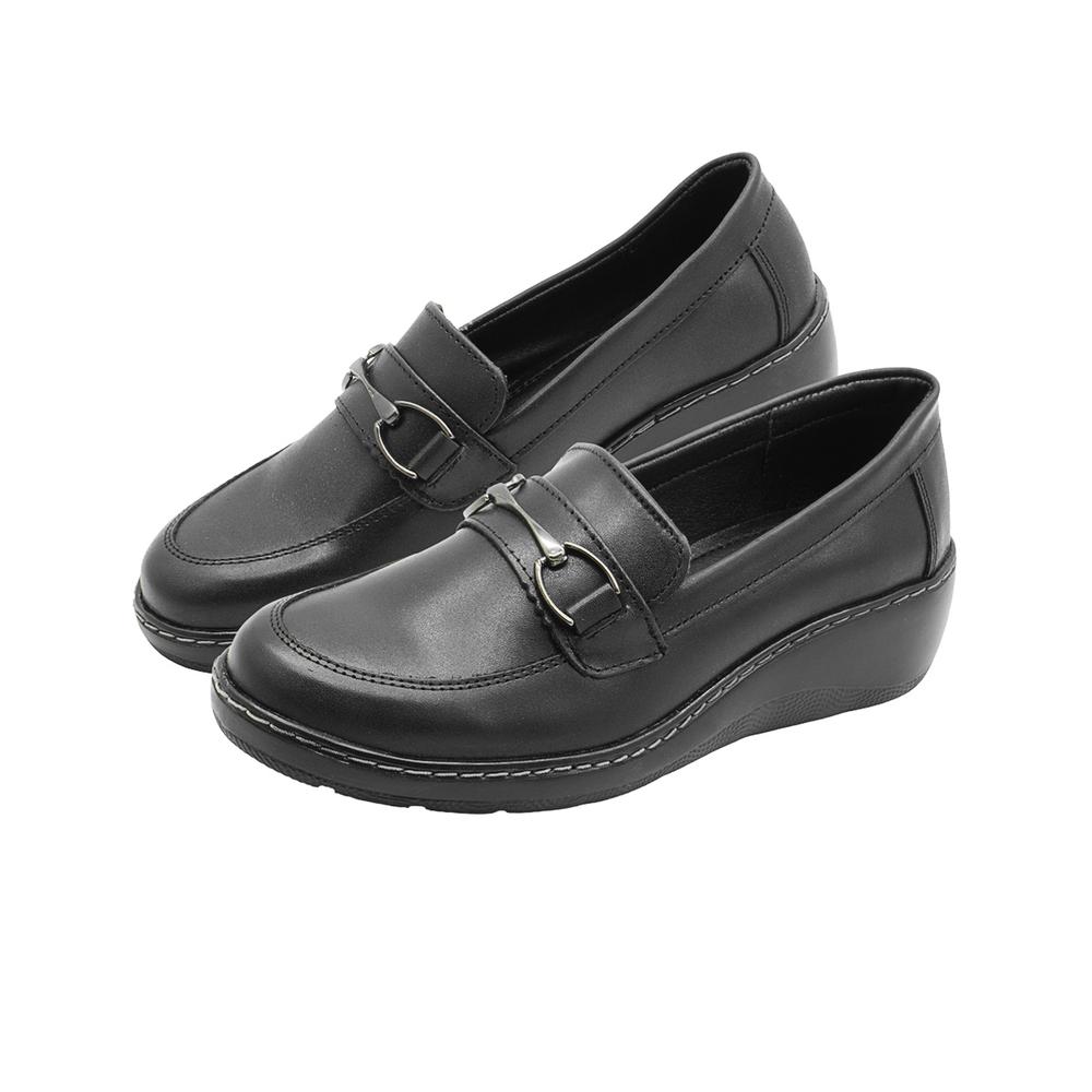 Foto 6 | Zapato Piso Confort Para Mujer Piel Color Negro Suavecito Negro