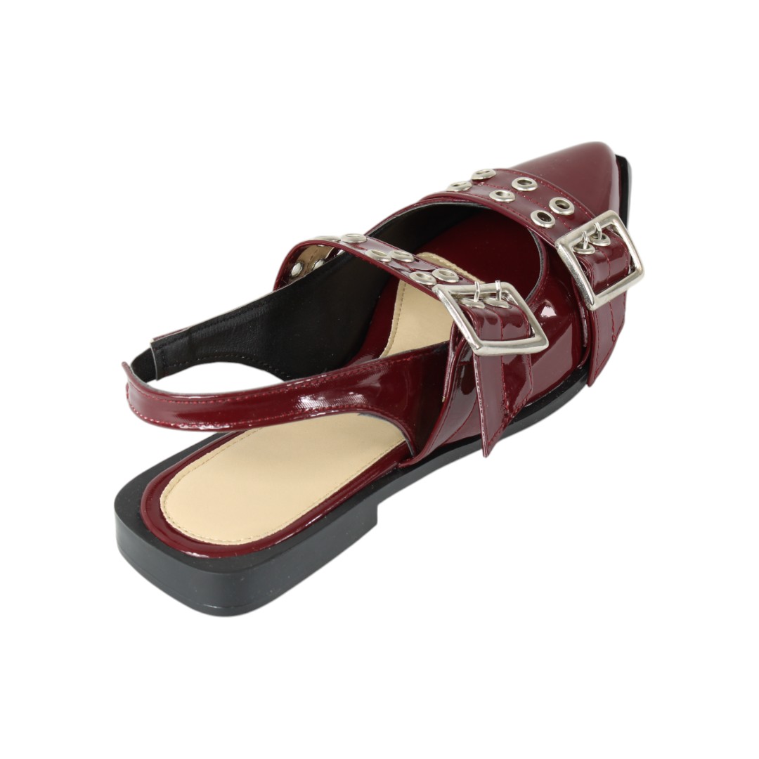 Zapatos Flats Mujer Felipaa New Yorn Vino