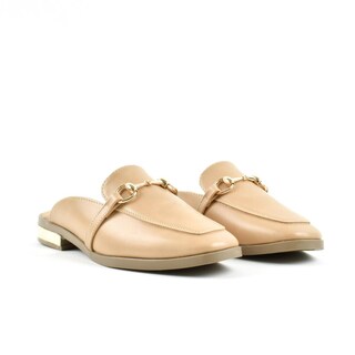 Foto 3 | Mule Flat Zapato Moda Elegante Para Mujer Walki Galilea Beige