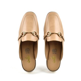 Foto 4 | Mule Flat Zapato Moda Elegante Para Mujer Walki Galilea Beige