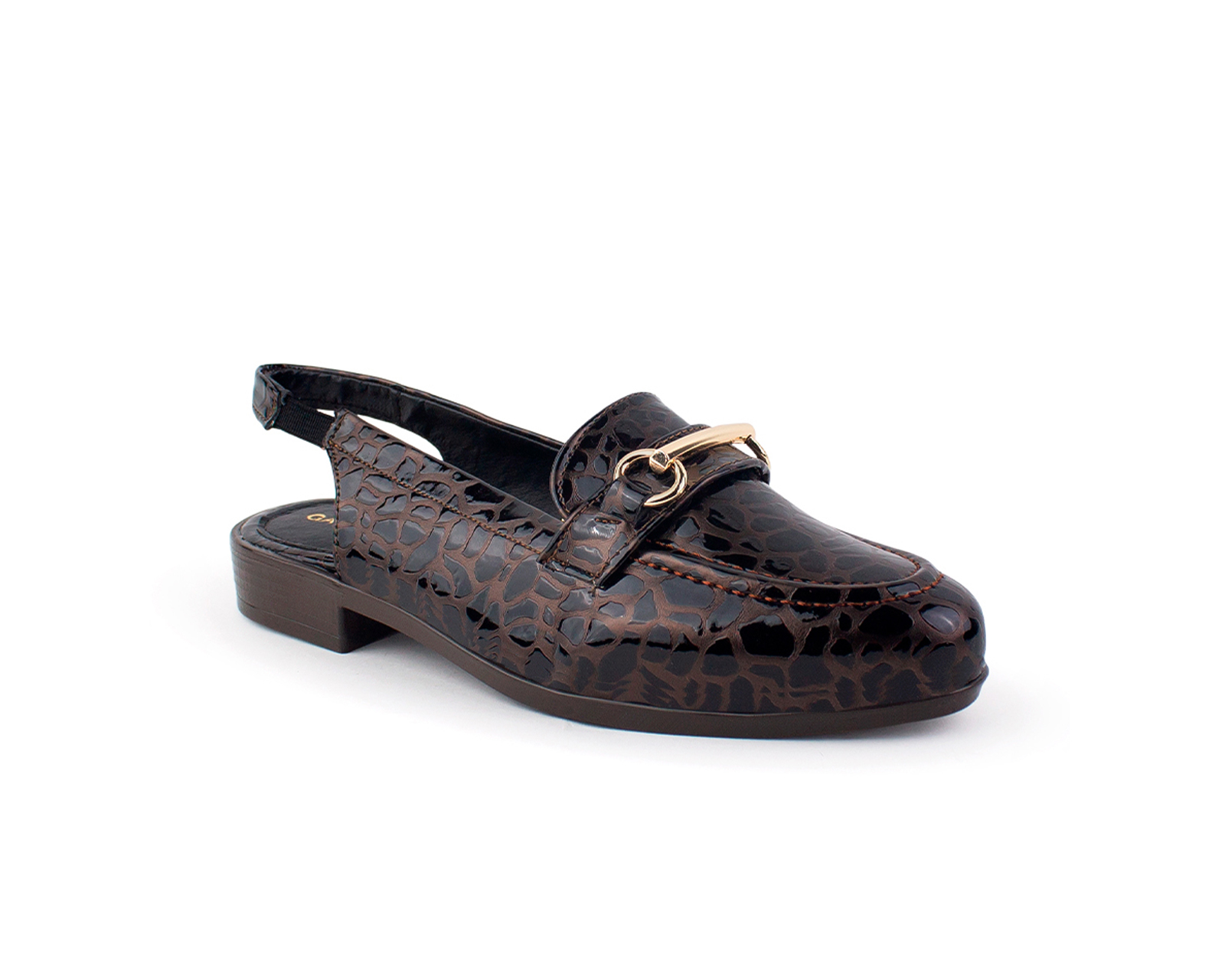 Foto 1 | Balerina Color Negro Herraje Material Sintetico