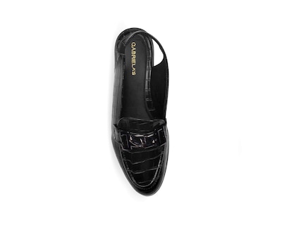 Foto 3 | Balerina Color Negro Herraje Material Sintetico