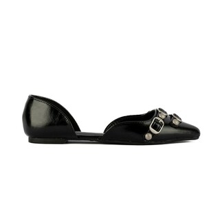 Foto 1 | Balerina Flat Zapato Plano Moda Casual De Mujer Walki Helena Negro