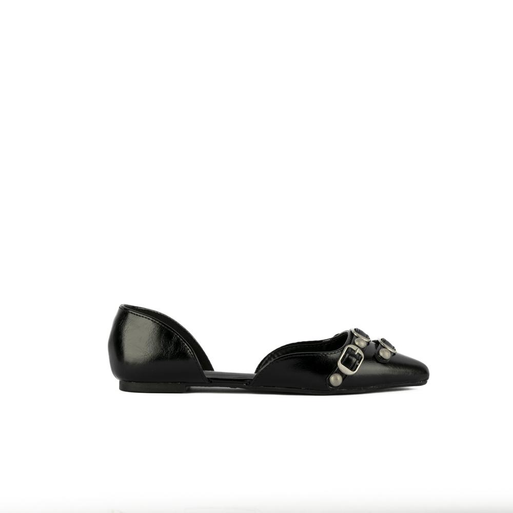 Foto 4 pulgar | Balerina Flat Zapato Plano Moda Casual De Mujer Walki Helena Negro