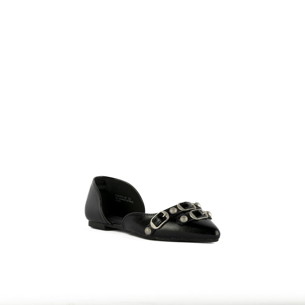 Foto 6 pulgar | Balerina Flat Zapato Plano Moda Casual De Mujer Walki Helena Negro