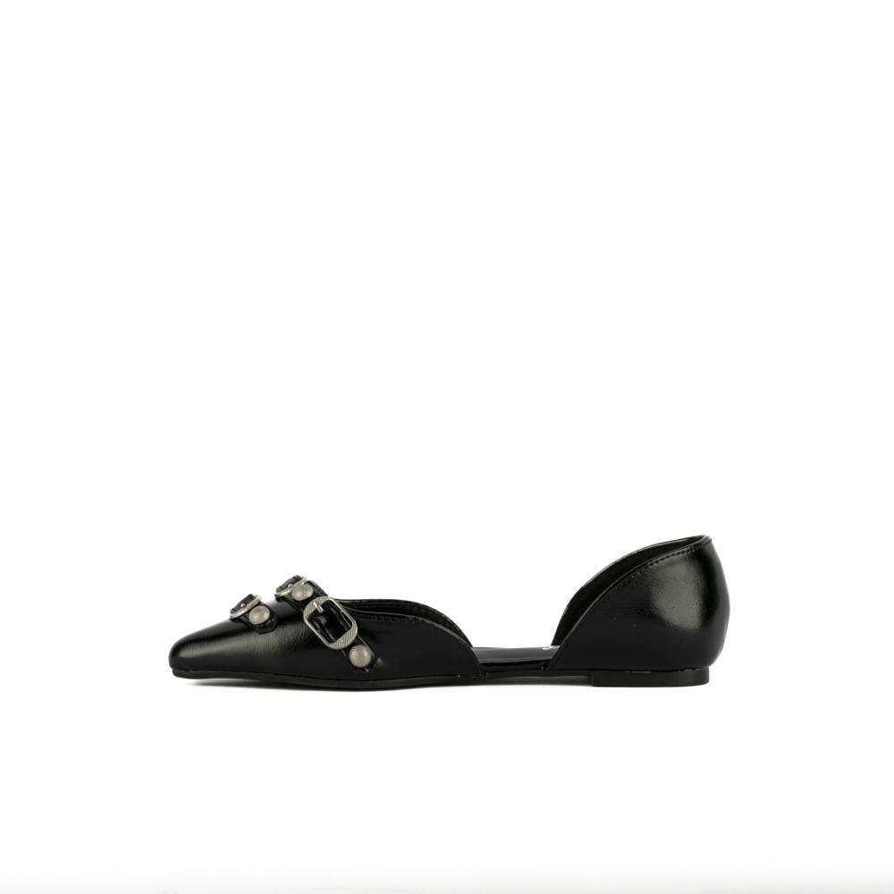Foto 7 pulgar | Balerina Flat Zapato Plano Moda Casual De Mujer Walki Helena Negro