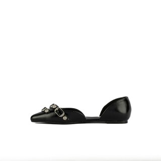 Foto 6 | Balerina Flat Zapato Plano Moda Casual De Mujer Walki Helena Negro