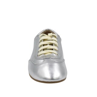 Foto 3 | Tenis Flats Con Agujetas Tonalidades Metálicas Alessa