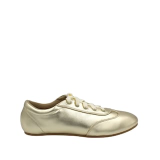Foto 1 | Tenis Flats Con Agujetas Tonalidades Metálicas Alessa