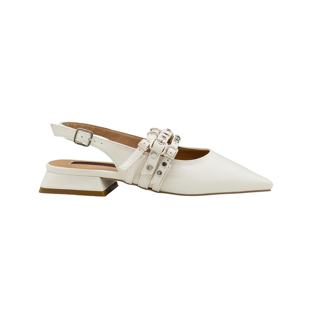 Foto 5 pulgar | Flat Balerina Para Dama Salamandra  Beige Elegante Oficina Cafe