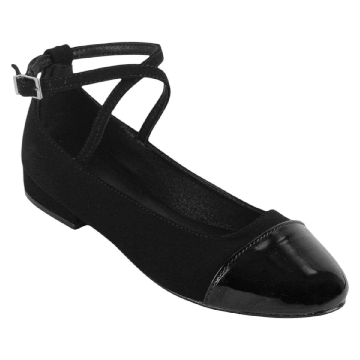 Foto 2 pulgar | Flats Clásicas Exterior Gamuza Sintética Color Negro Para Mujer De Rbcollection