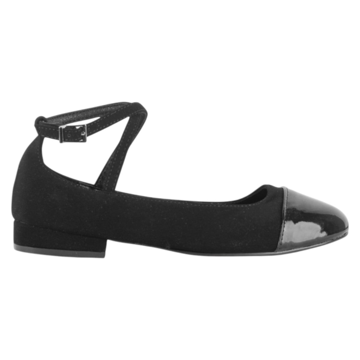 Foto 3 pulgar | Flats Clásicas Exterior Gamuza Sintética Color Negro Para Mujer De Rbcollection