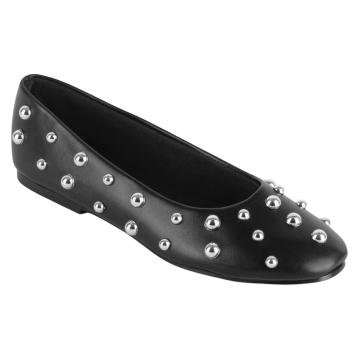 Foto 1 | Flats Clásicas Exterior Piel Vegana Color Negro Para Mujer De Rbcollection