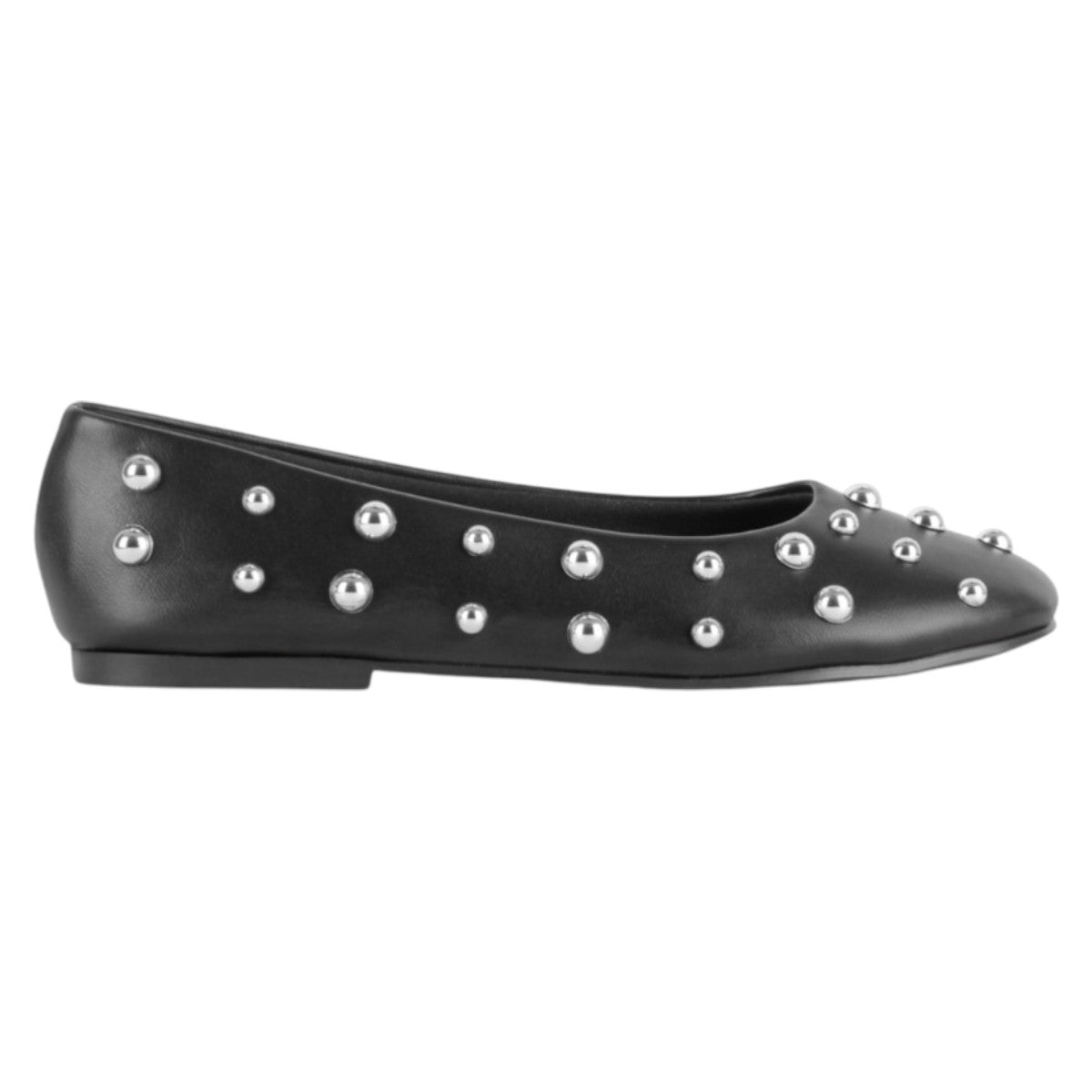Foto 2 | Flats Clásicas Exterior Piel Vegana Color Negro Para Mujer De Rbcollection