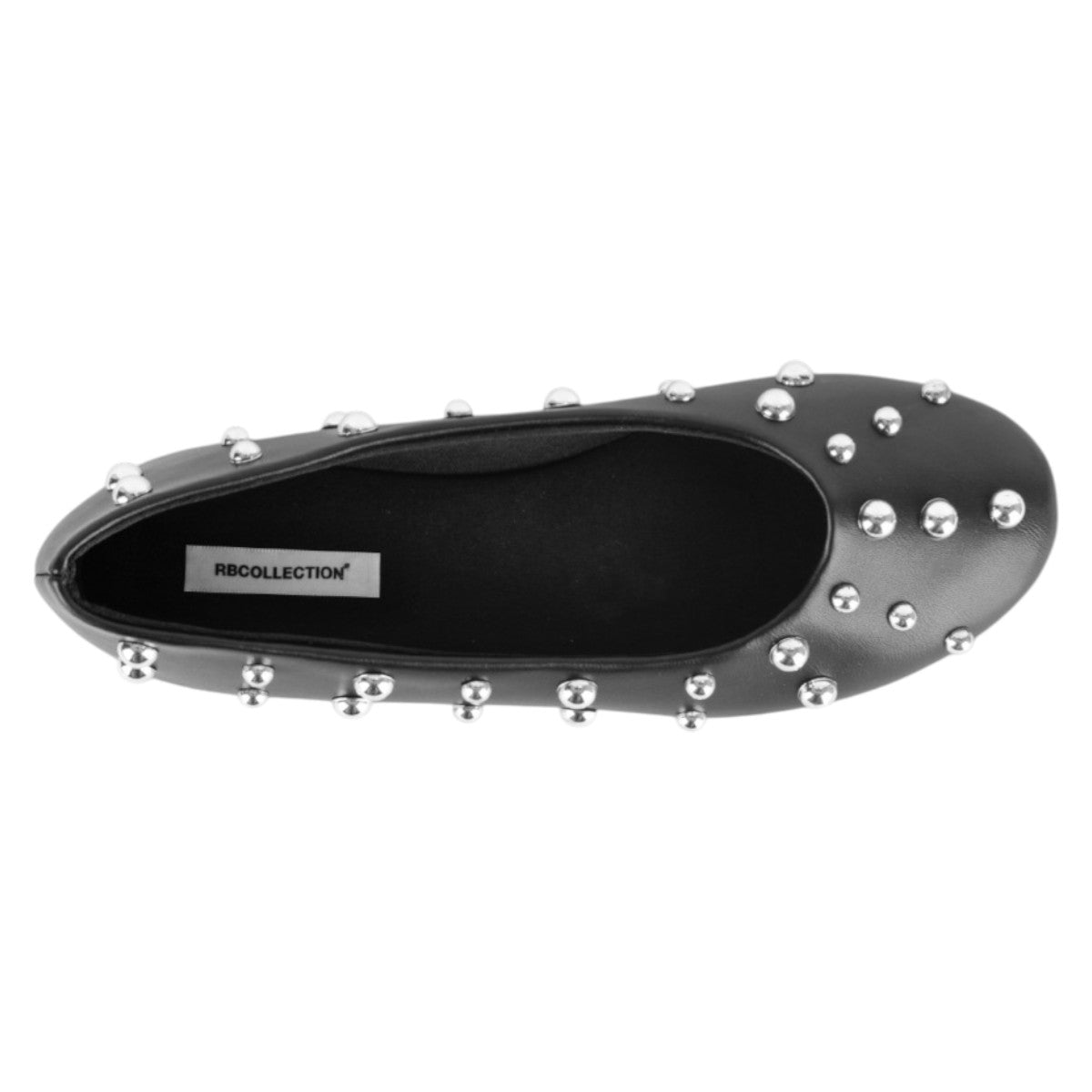 Foto 3 | Flats Clásicas Exterior Piel Vegana Color Negro Para Mujer De Rbcollection