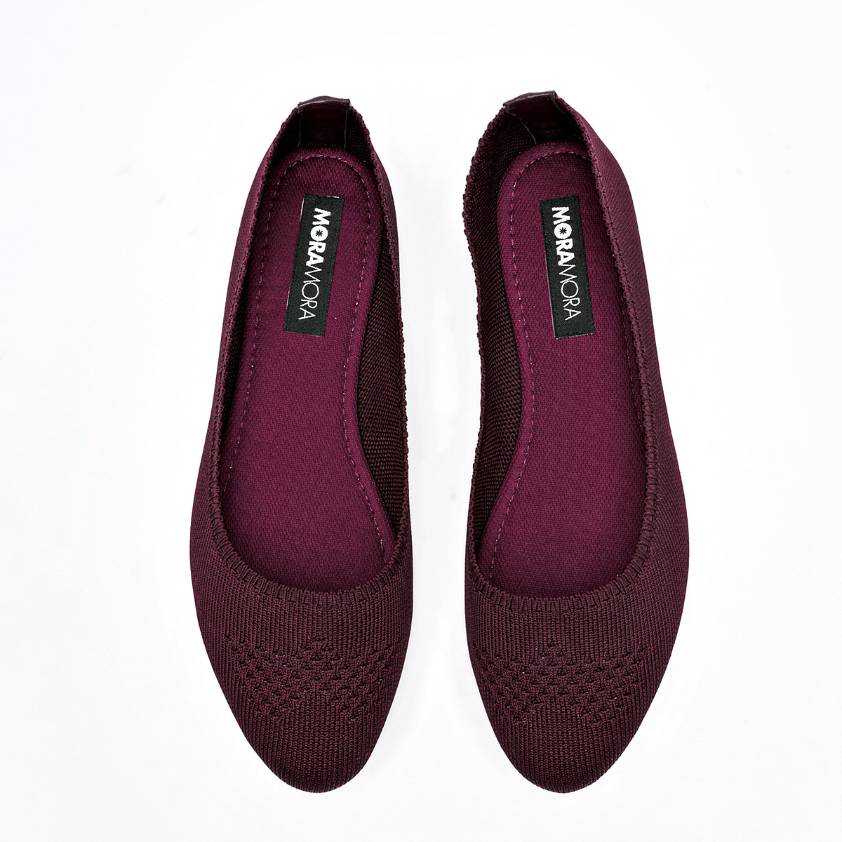 Foto 4 pulgar | Moramora Balerina Para Mujer Vino