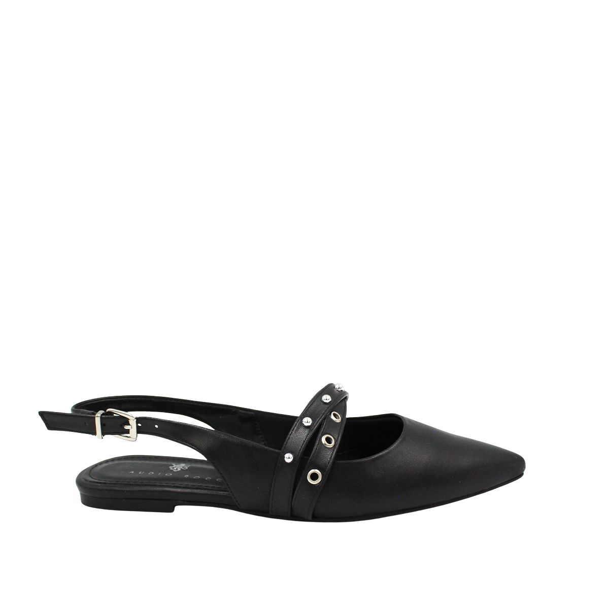 Foto 1 | Balerina Flat Puntal Destalonada Con Detalles Metálicos Linda