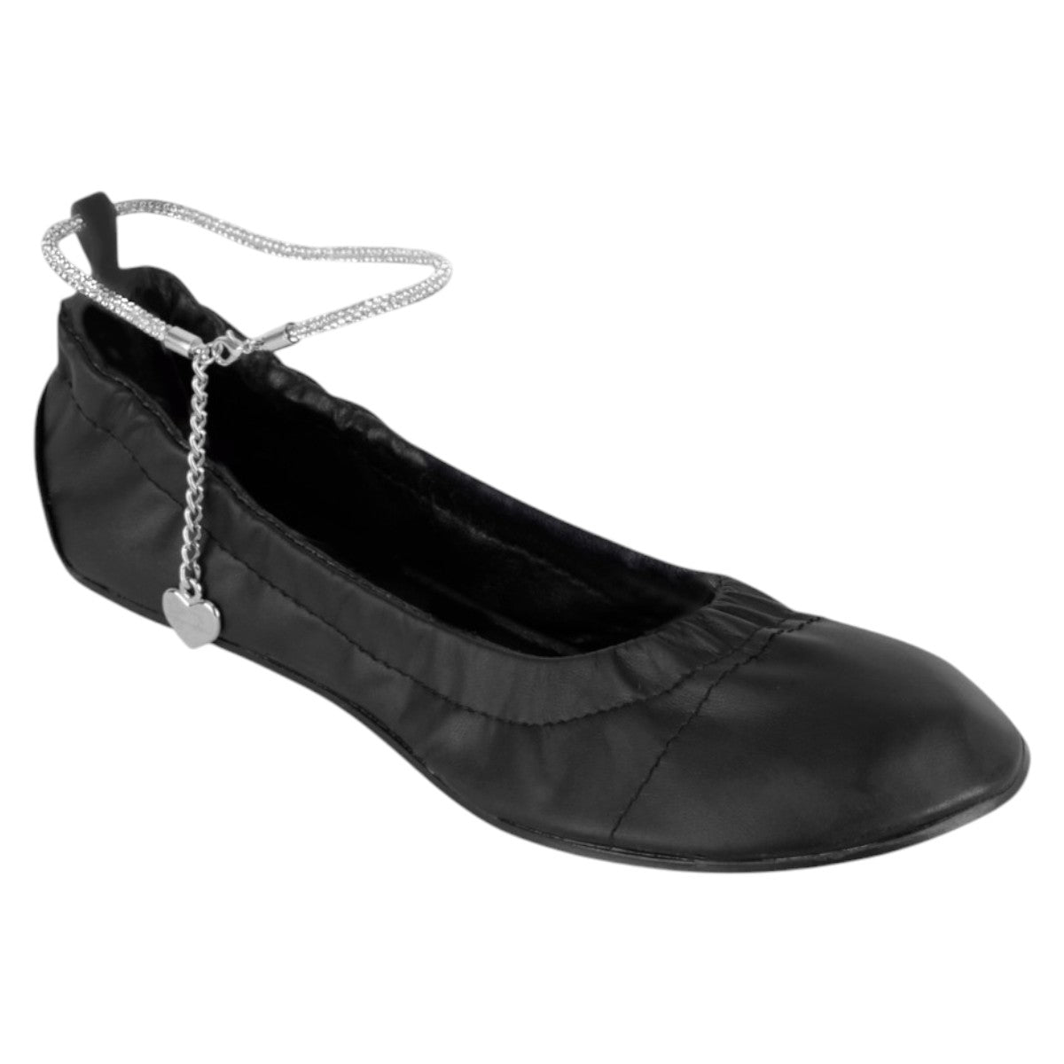 Foto 2 pulgar | Flats Clásicas Exterior Piel Vegana Color Negro Para Mujer De Rbbasics