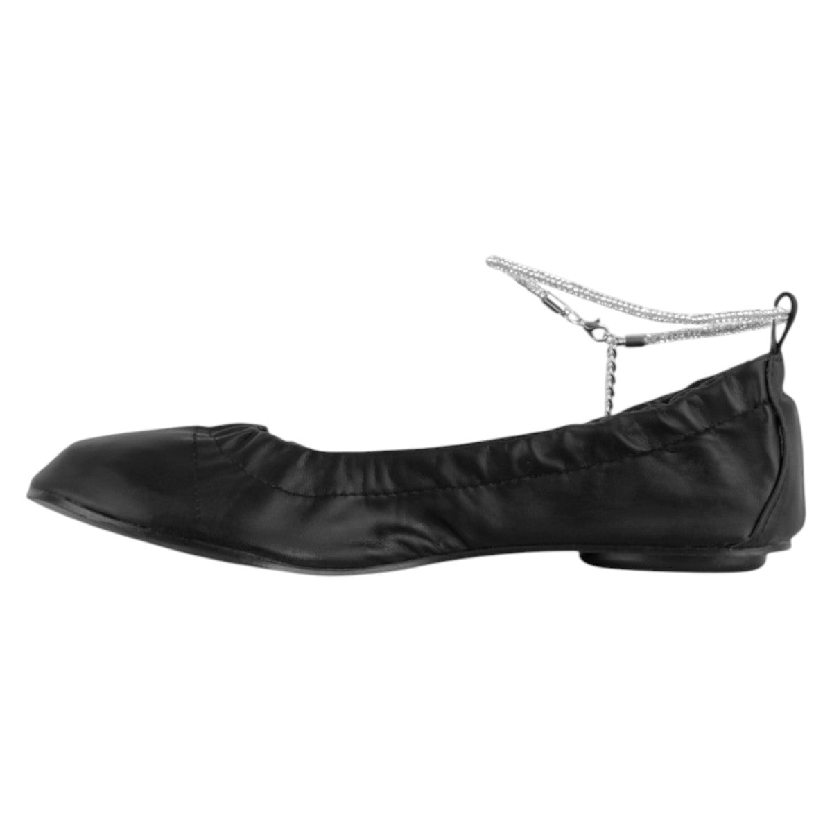 Foto 4 pulgar | Flats Clásicas Exterior Piel Vegana Color Negro Para Mujer De Rbbasics