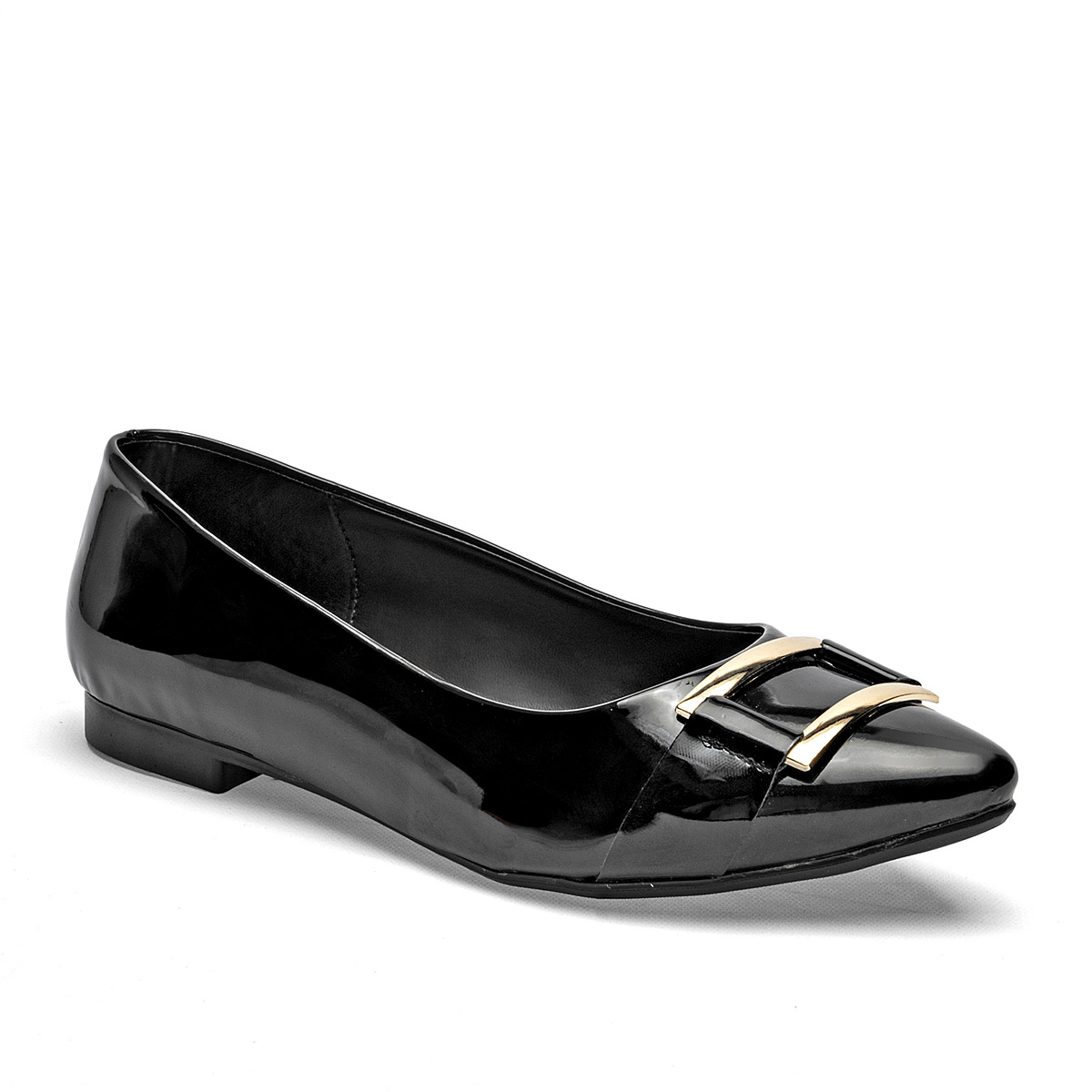 Foto 2 pulgar | Lady One Balerina Para Mujer Negro Charol