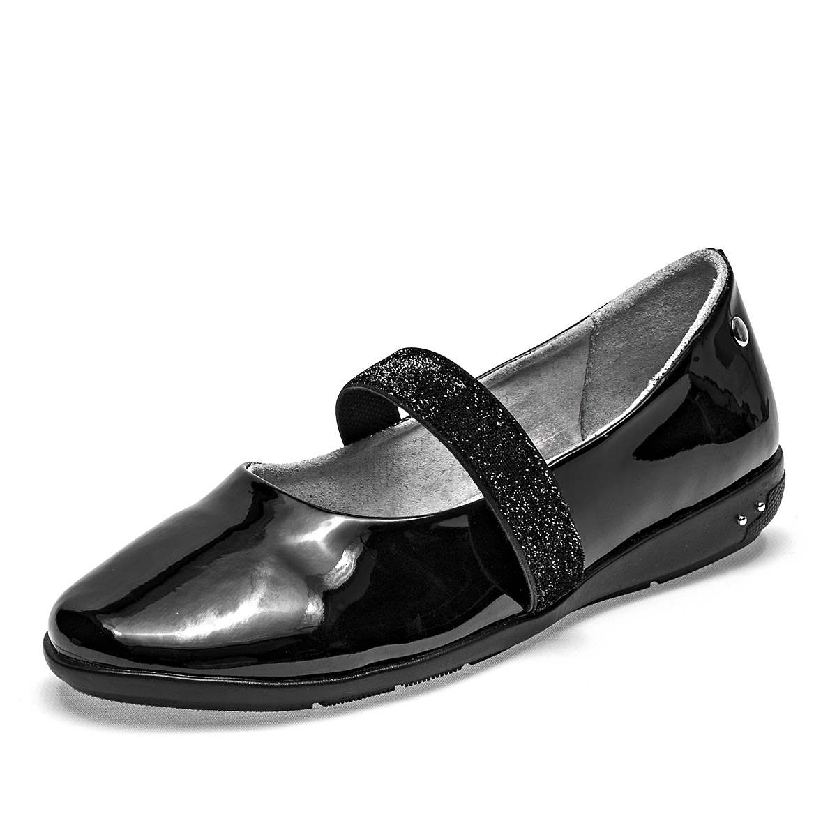 Foto 2 pulgar | Queen Balerina Para Mujer Negro Charol