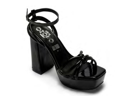 Foto 1 | Sandalias con Tacón y Plataforma Capa de Ozono Negras 642502 para Mujer