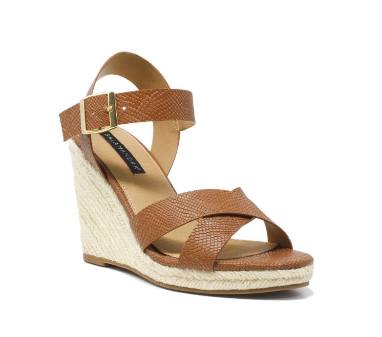 Sandalias de Tacón Salamandra color Café para Mujer