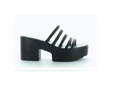 Foto 1 | Sandalias de Tacón Perugia Negras para Mujer