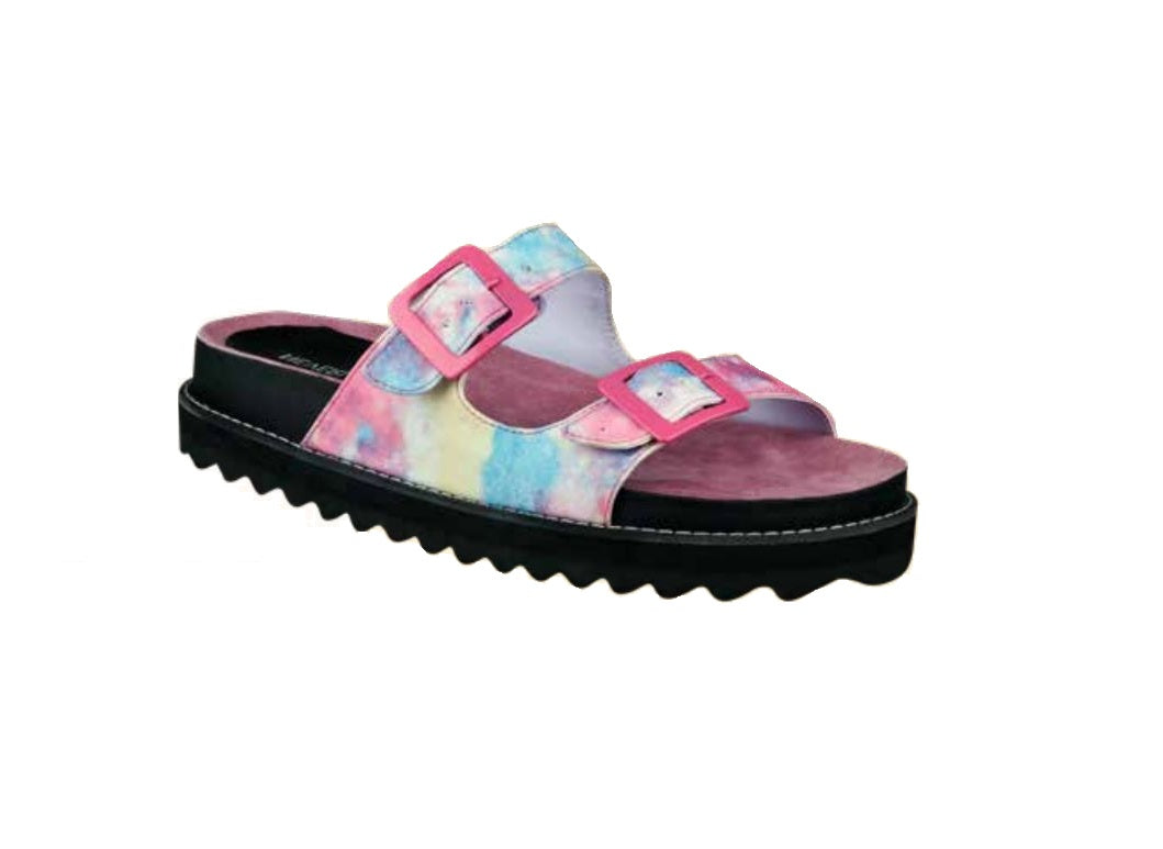 Foto 2 pulgar | Sandalias Danae Núñez O21363 Tie-Dye Multicolor para Mujer