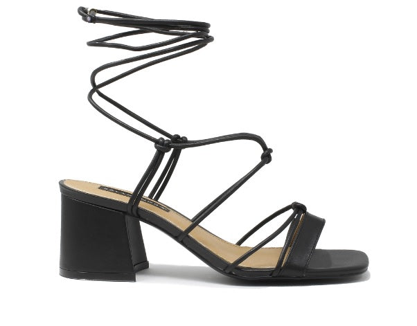 Foto 1 | Sandalias de Tacón Salamandra Negras para Mujer