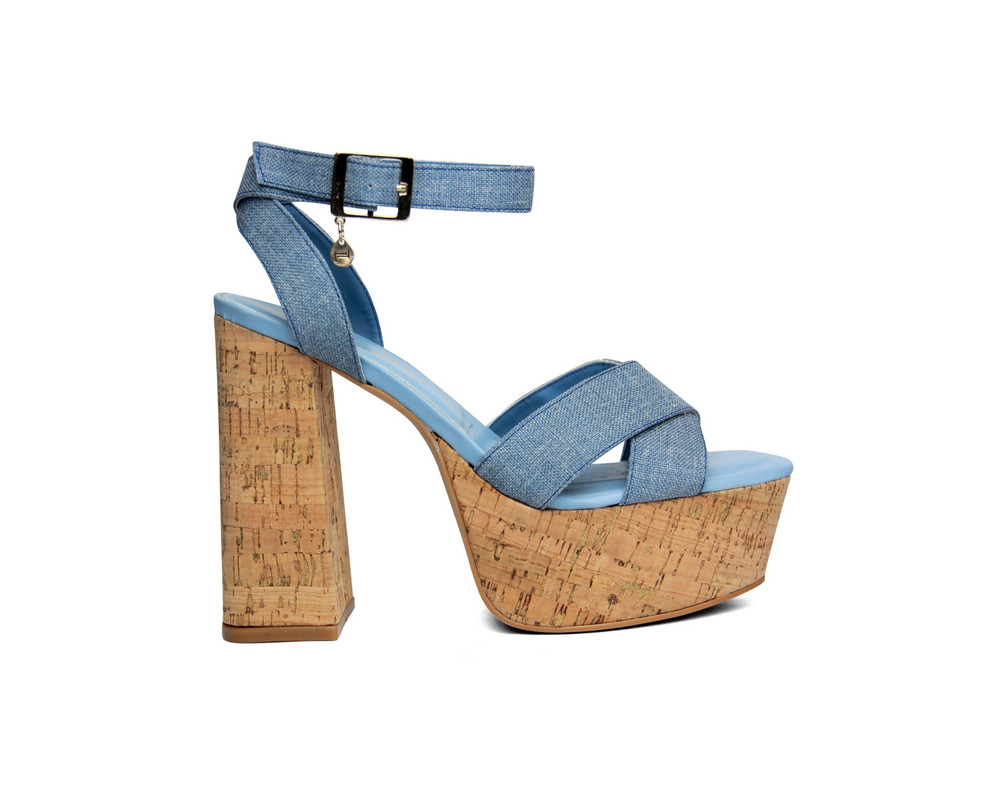 Foto 2 | Sandalia para Dama Lob Footwear Curri Azul 63803138