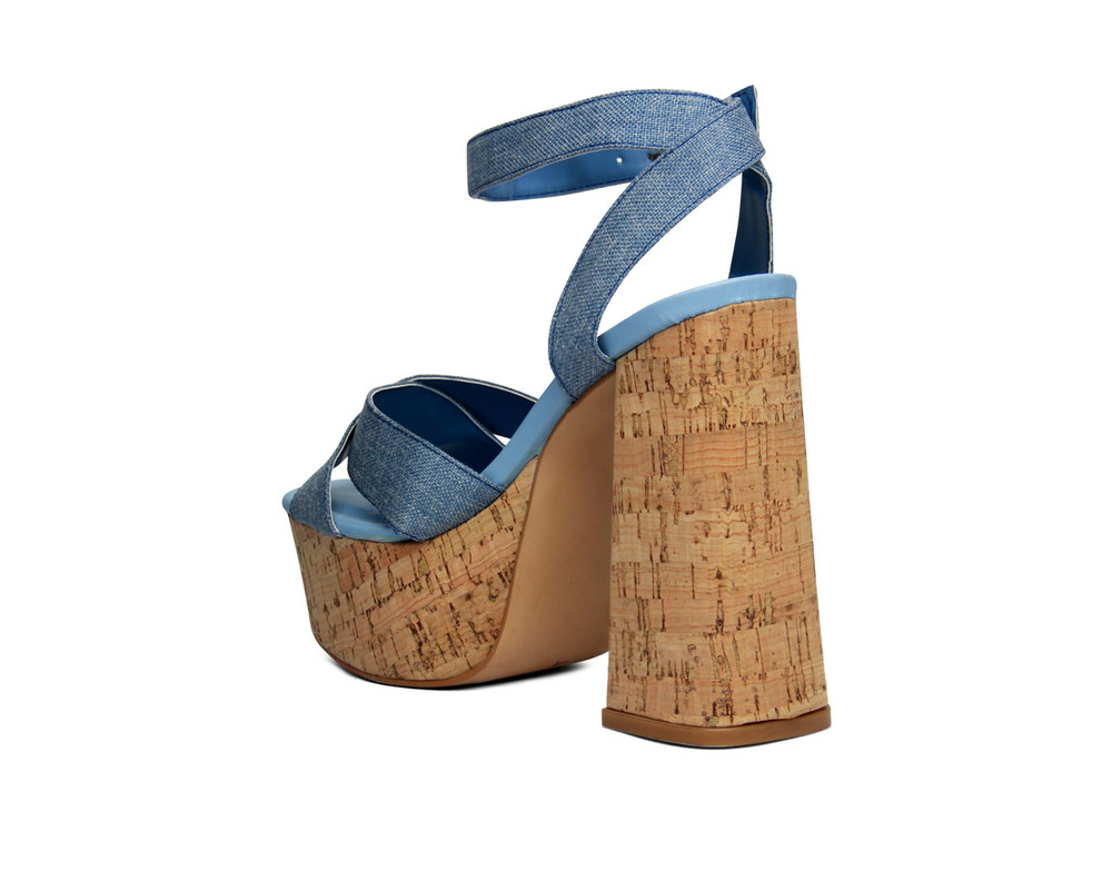 Foto 4 | Sandalia para Dama Lob Footwear Curri Azul 63803138