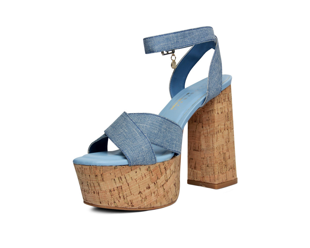 Foto 6 | Sandalia para Dama Lob Footwear Curri Azul 63803138