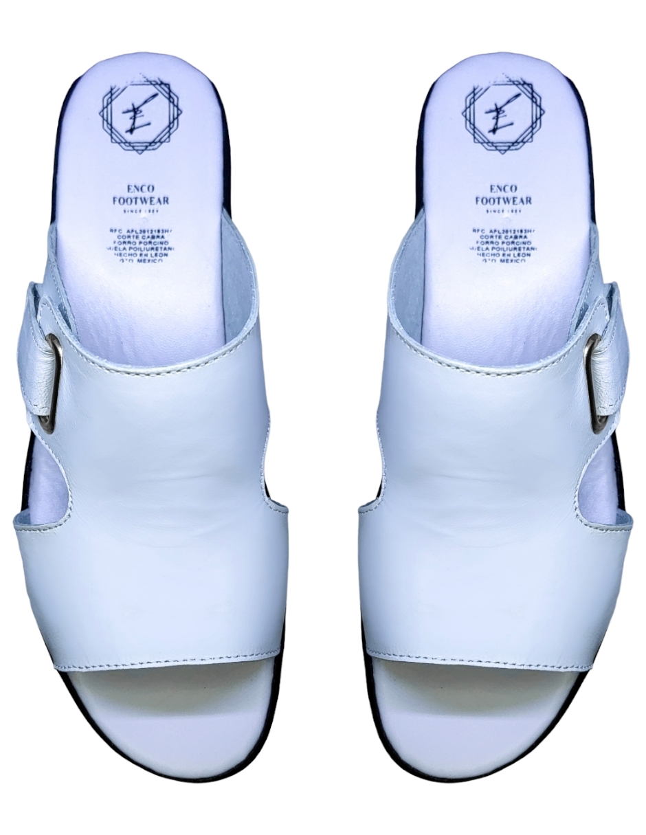 Foto 6 pulgar | Sandalias Enco Footwear color Blanco para Mujer