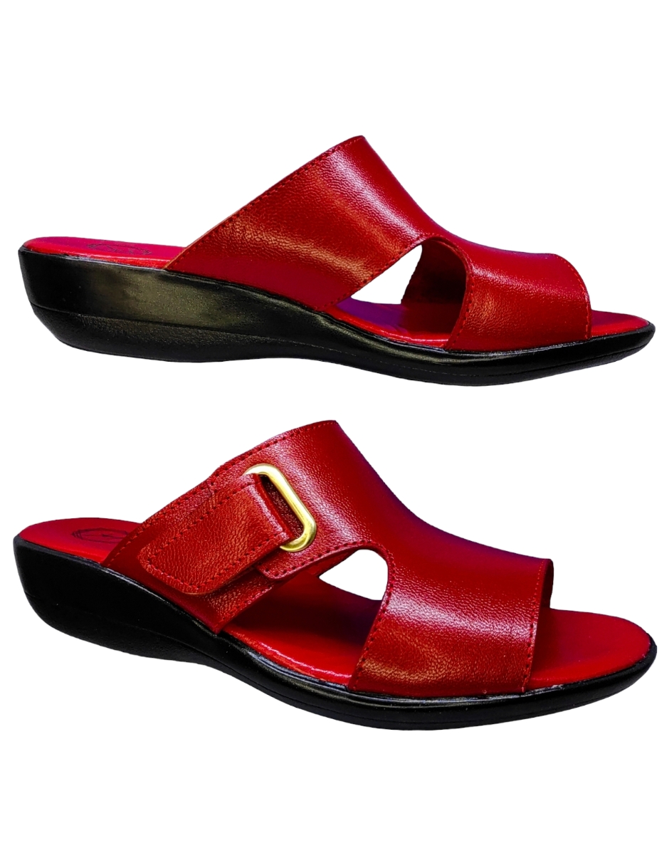 Foto 4 pulgar | Sandalias Enco Footwear color Rojo para Mujer