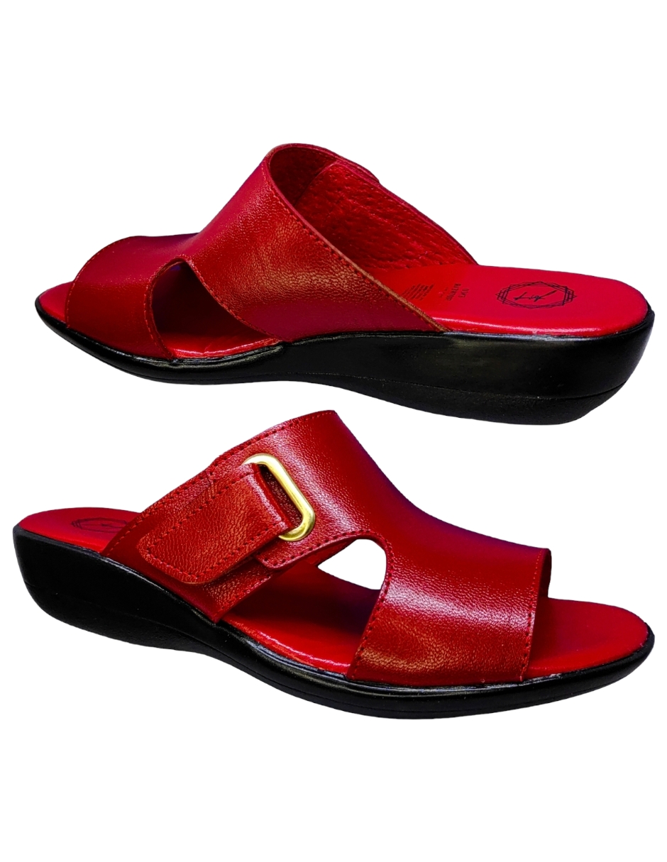 Foto 5 pulgar | Sandalias Enco Footwear color Rojo para Mujer