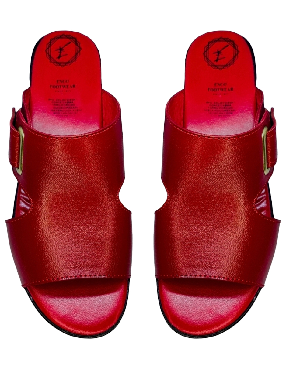 Foto 5 | Sandalias Enco Footwear color Rojo para Mujer