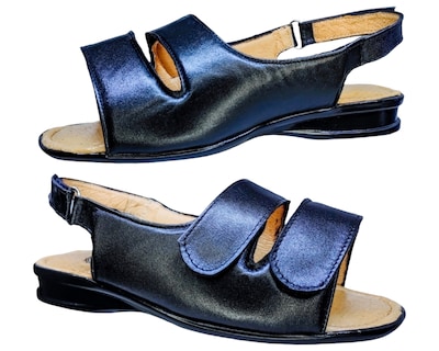 Foto 3 | Sandalias Enco Footwear en Piel de Borrego Negras para Mujer