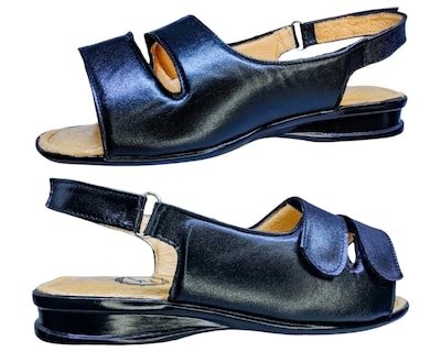 Foto 5 | Sandalias Enco Footwear en Piel de Borrego Negras para Mujer