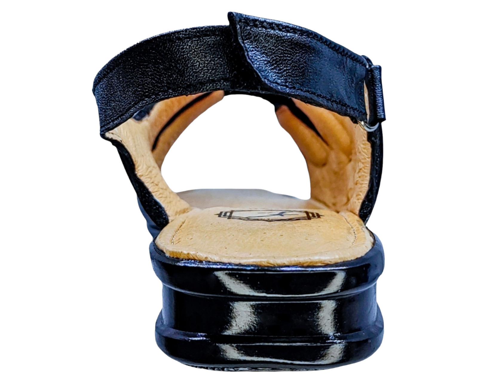 Foto 9 pulgar | Sandalias Enco Footwear en Piel de Borrego Negras para Mujer