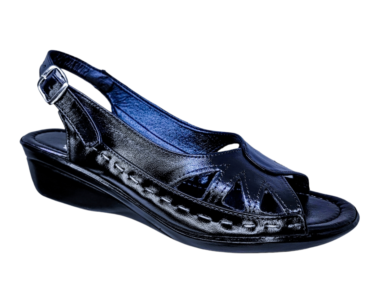 Foto 2 pulgar | Sandalias para Mujer Enco Footwear de Piel Negras