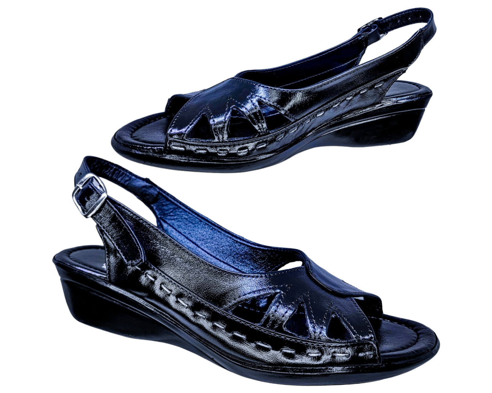 Foto 6 pulgar | Sandalias para Mujer Enco Footwear de Piel Negras