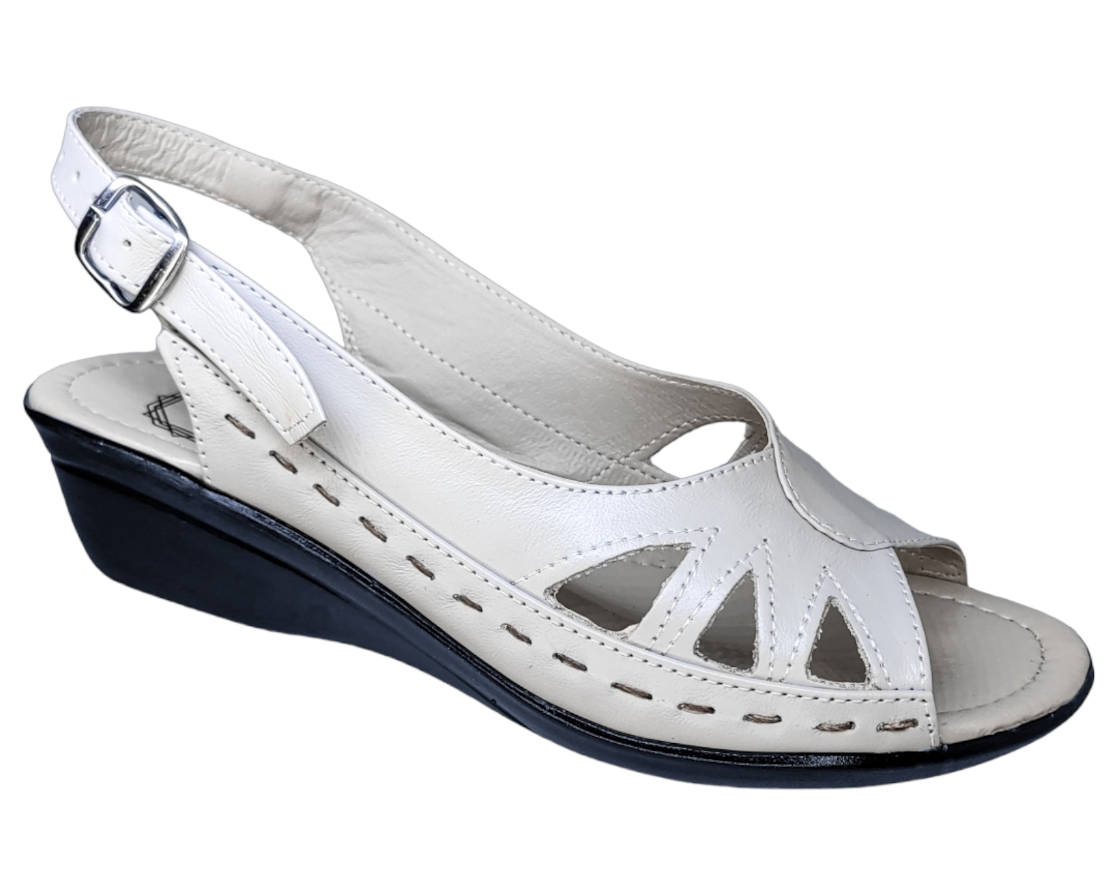 Foto 2 pulgar | Sandalias para Mujer Enco Footwear de Piel Beiges