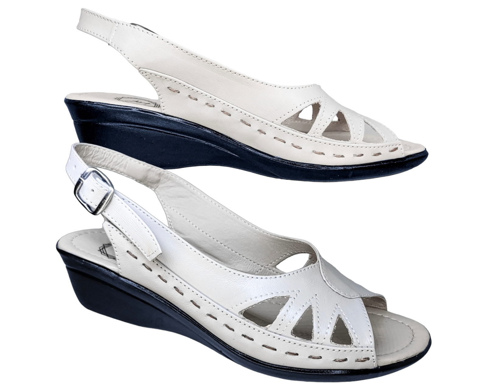 Foto 4 pulgar | Sandalias para Mujer Enco Footwear de Piel Beiges
