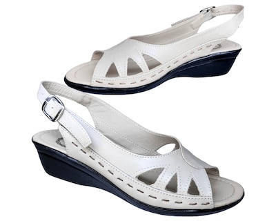Foto 5 | Sandalias para Mujer Enco Footwear de Piel Beiges